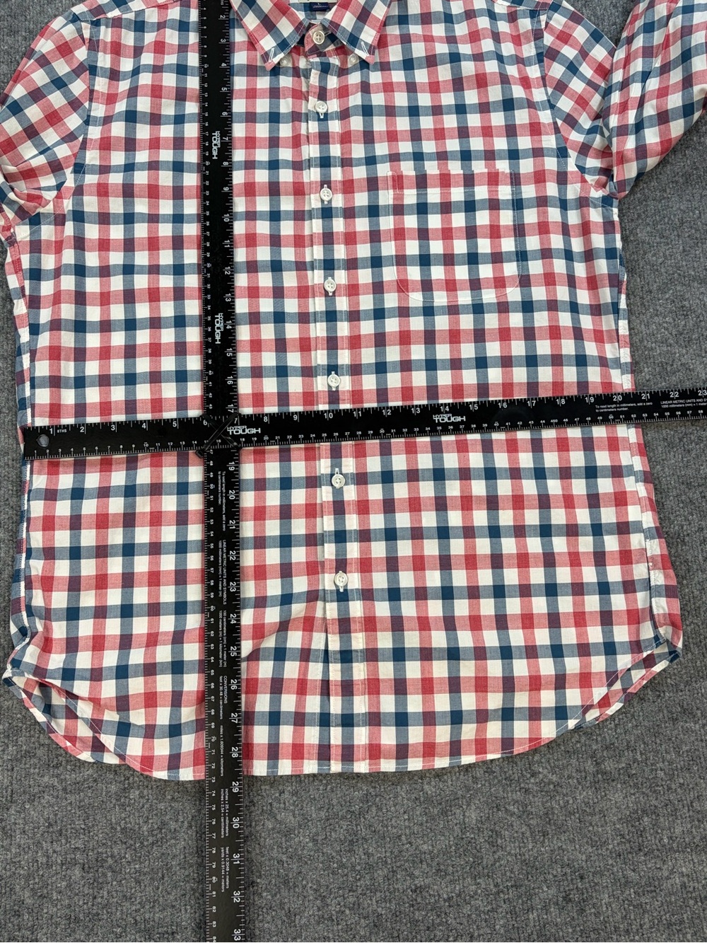 J.Crew Factory Slim Fit Plaid Button Down Shirt Men’s L 100% Cotton Americana - Picture 12 of 13